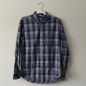 JCPenney Men's Blue Plaid Shirt